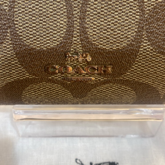 Coach Brown Monogram Wallet EUC - Picture 3 of 12